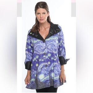 Talk of the Walk | Van Gogh Starry Night Reversible Rain coat